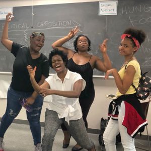 Scholarship recipients share improv with teens in Summer Youth Employment Program